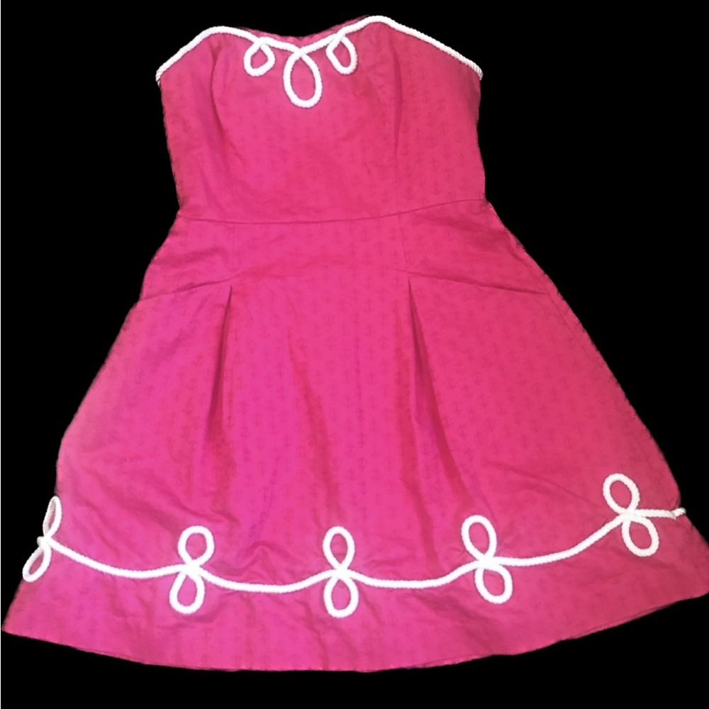 FINAL$$ RARE LILLY Pulitzer Nautical Cotton Mini Dress Sailor Dress